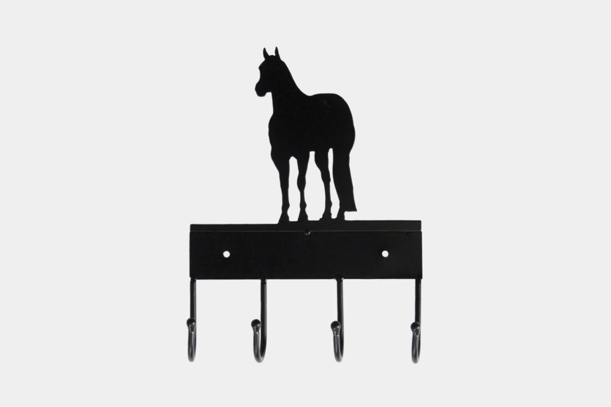 Cattlemans, GVR - Hook hanger QUARTER HORSE Design, Schlüssel, key, board, Stahl, steel, black, schwarz Cattlemans, GVR - Hook hanger QUARTER HORSE Design, Schlüssel, key, board, Stahl, steel, black, schwarz