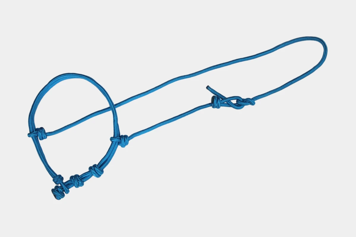 Cattlemans, GVR - Mouthcloser, Noseband Rope, Mouth Shutter, Nasenriemen, Nylon, turquoise, türkis Cattlemans, GVR - Mouthcloser, Noseband Rope, Mouth Shutter, Nasenriemen, Nylon, turquoise, türkis