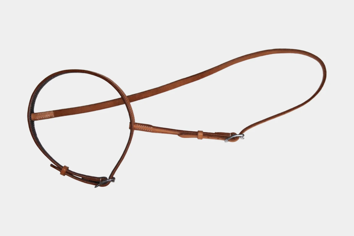 Cattlemans, GVR - Mouthcloser leather flat nose, Mouth Shutter, Noseband, Nasenriemen, flach, Leder, russet Cattlemans, GVR - Mouthcloser leather flat nose, Mouth Shutter, Noseband, Nasenriemen, flach, Leder, russet