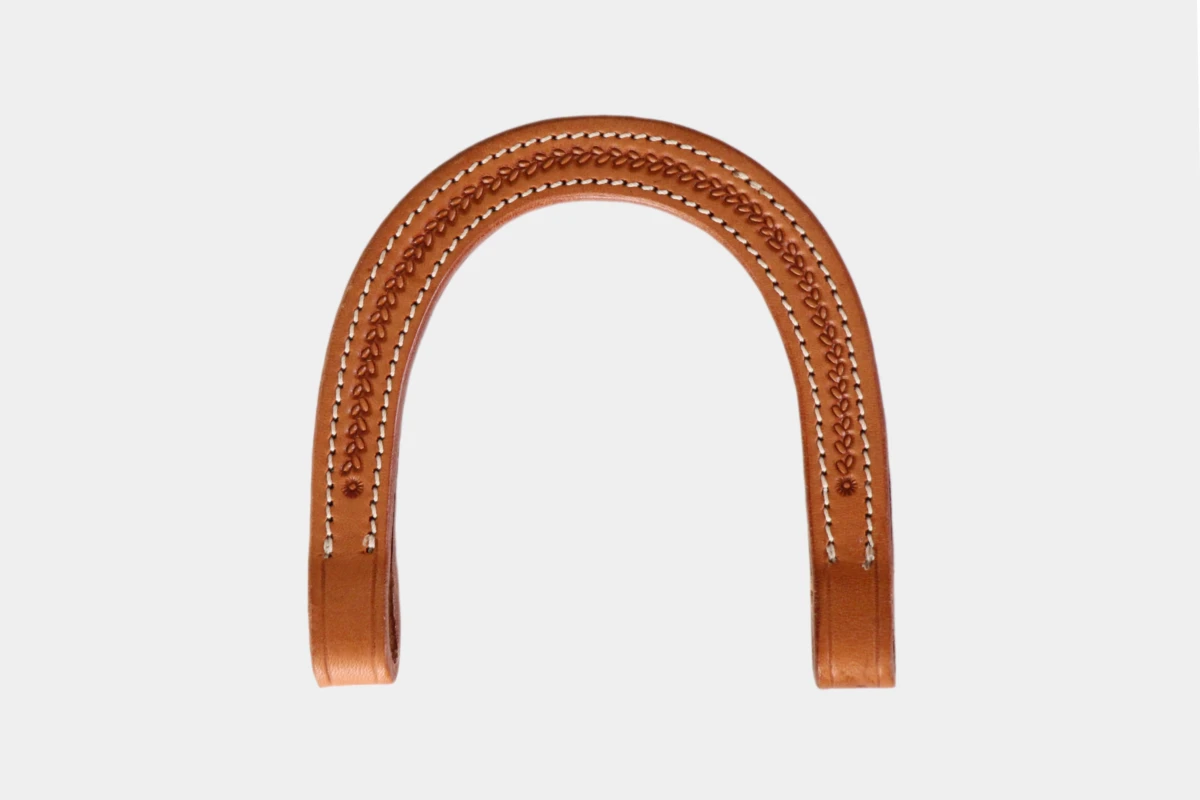 Cattlemans, GVR - Ohrteil Standard grain tooling, earpeace, Leder, leather, russet Cattlemans, GVR - Ohrteil Standard grain tooling, earpeace, Leder, leather, russet