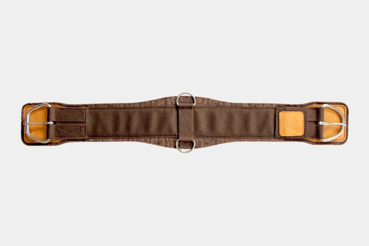 Horse Gear - Westernsattelgurt Wollfilz Pro Reiner naturbraun, saddle girth, wool felt, brown Horse Gear - Westernsattelgurt Wollfilz Pro Reiner naturbraun, saddle girth, wool felt, brown