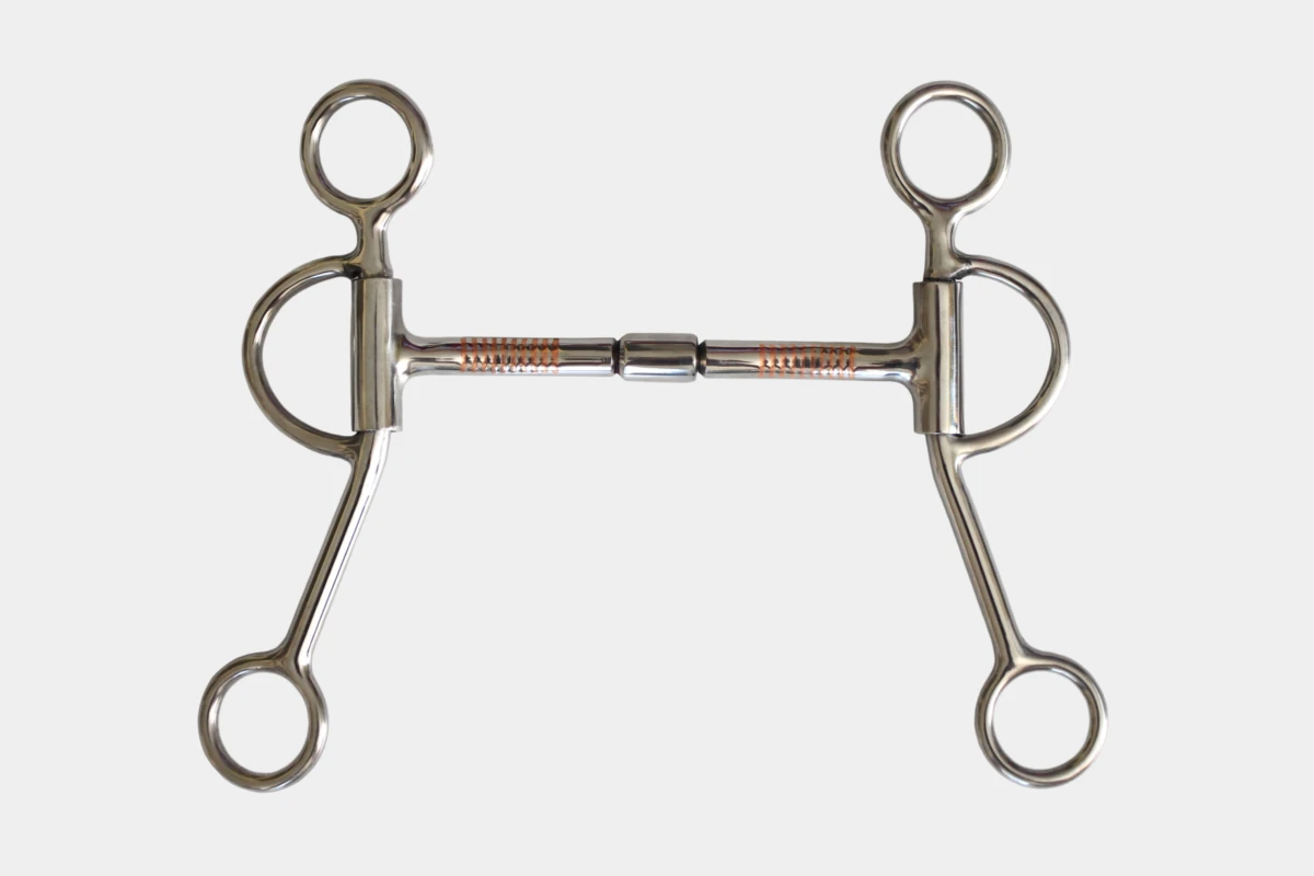 Pro Stuff - Billy Allen Bit mit Kupfereinlagen, medium shanks, Gebiss, copper inlays, Anzuege, stainless steel, Edelstahl Pro Stuff - Billy Allen Bit mit Kupfereinlagen, medium shanks, Gebiss, copper inlays, Anzuege, stainless steel, Edelstahl