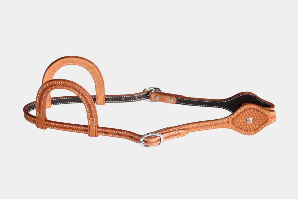 Cattlemans, GVR - Zweiohr oval basket tooling, Westerntrense, Quarter Horse, two ear, russet Cattlemans, GVR - Zweiohr oval basket tooling, Westerntrense, Quarter Horse, two ear, russet