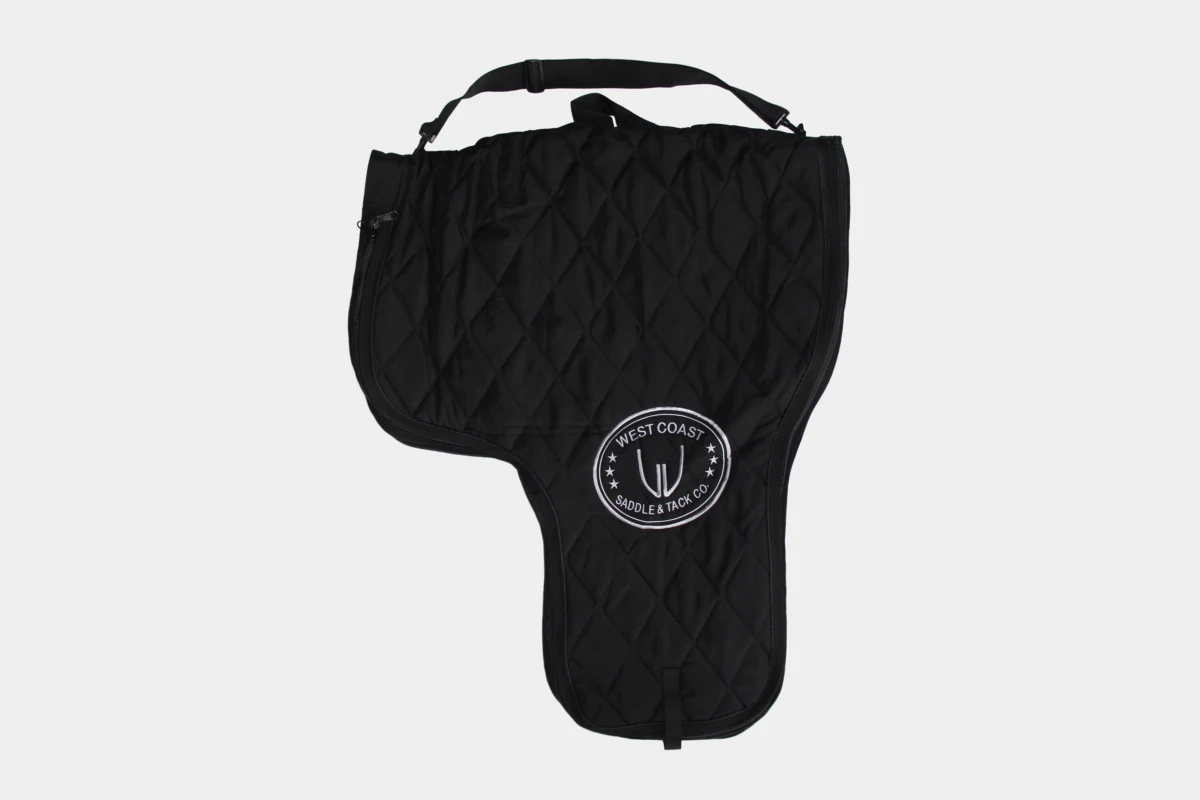 Cattlemans, GVR - Satteltragetasche gepolstert für Westernsättel, padded saddle bag, carrying bag, black, schwarz