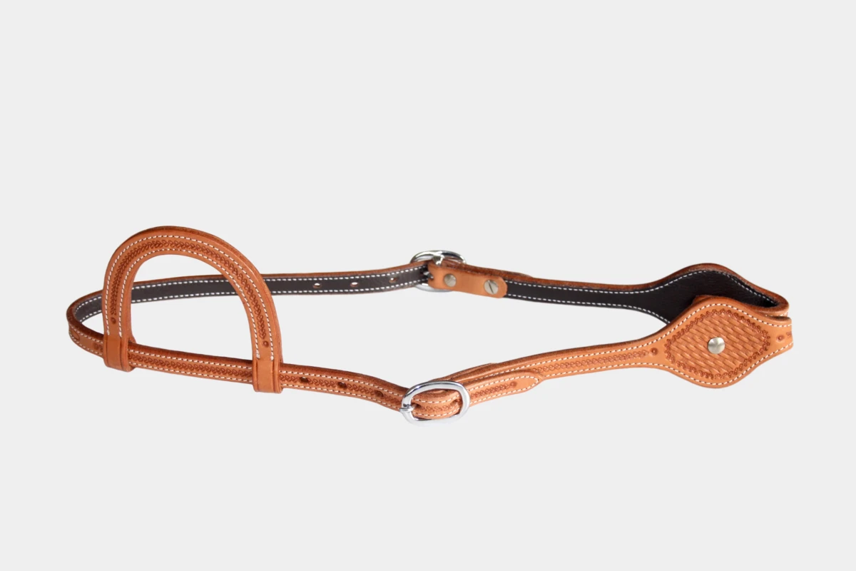 Cattlemans, GVR - Einohr oval basket tooling, Westerntrense, Quarter Horse, one ear, russet Cattlemans, GVR - Einohr oval basket tooling, Westerntrense, Quarter Horse, one ear, russet