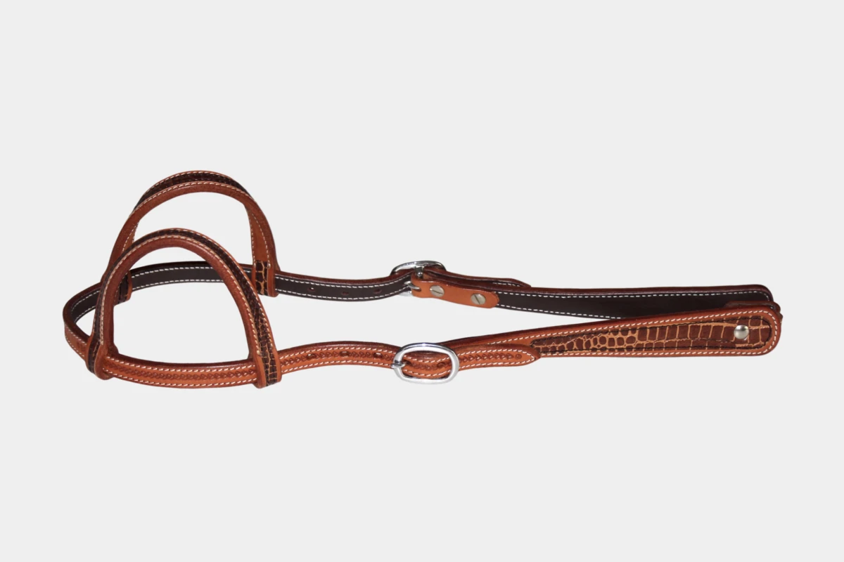 Cattlemans, GVR - Zweiohr small round teardrop Croc Collection, Show, Westerntrense, Quarter Horse, two ear, chestnut Cattlemans, GVR - Zweiohr small round teardrop Croc Collection, Show, Westerntrense, Quarter Horse, two ear, chestnut