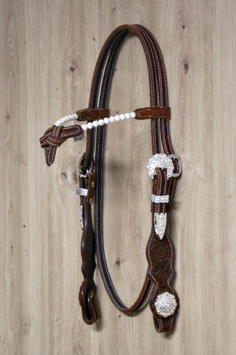 Custom made crystal browband (CS006)