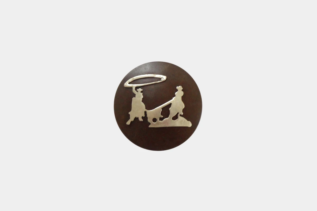Cattlemans, GVR - Brown steel concho roper, braun, Stahl Cattlemans, GVR - Brown steel concho roper, braun, Stahl