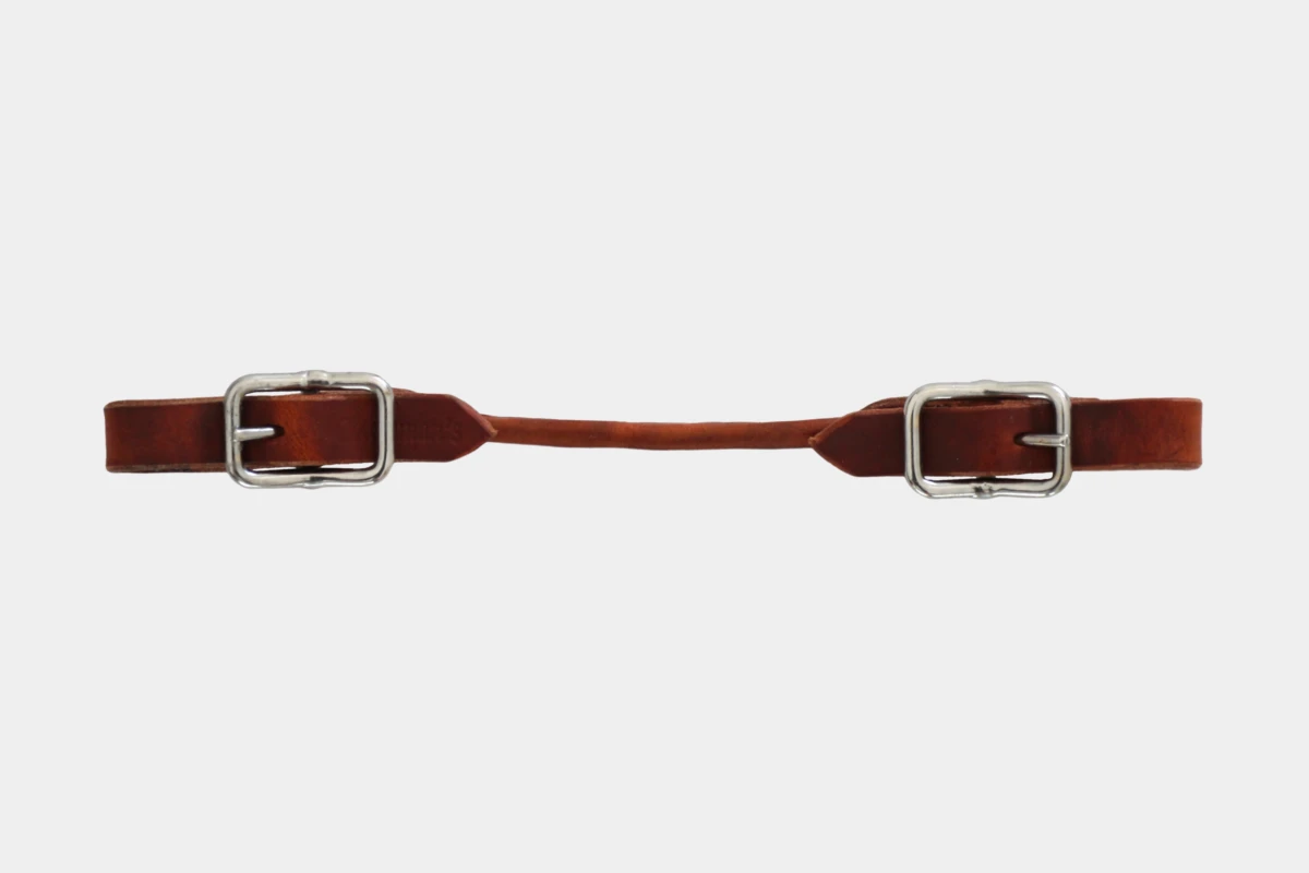 Cattlemans, GVR - Kinnriemen round, Premium Harnessleder, curb strap, harness, leather Cattlemans, GVR - Kinnriemen round, Premium Harnessleder, curb strap, harness, leather