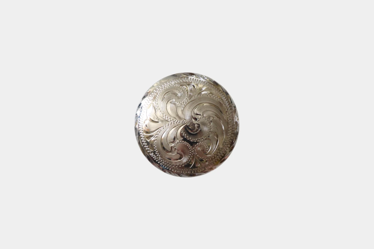 Hansen silver concho Oklahoma, Silber Hansen silver concho Oklahoma, Silber