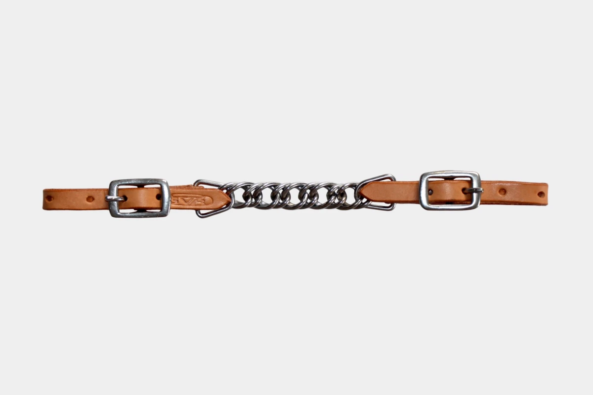 Cattlemans, GVR - Kinnkette schmal, twisted chain, curb chain, slim, russet Cattlemans, GVR - Kinnkette schmal, twisted chain, curb chain, slim, russet