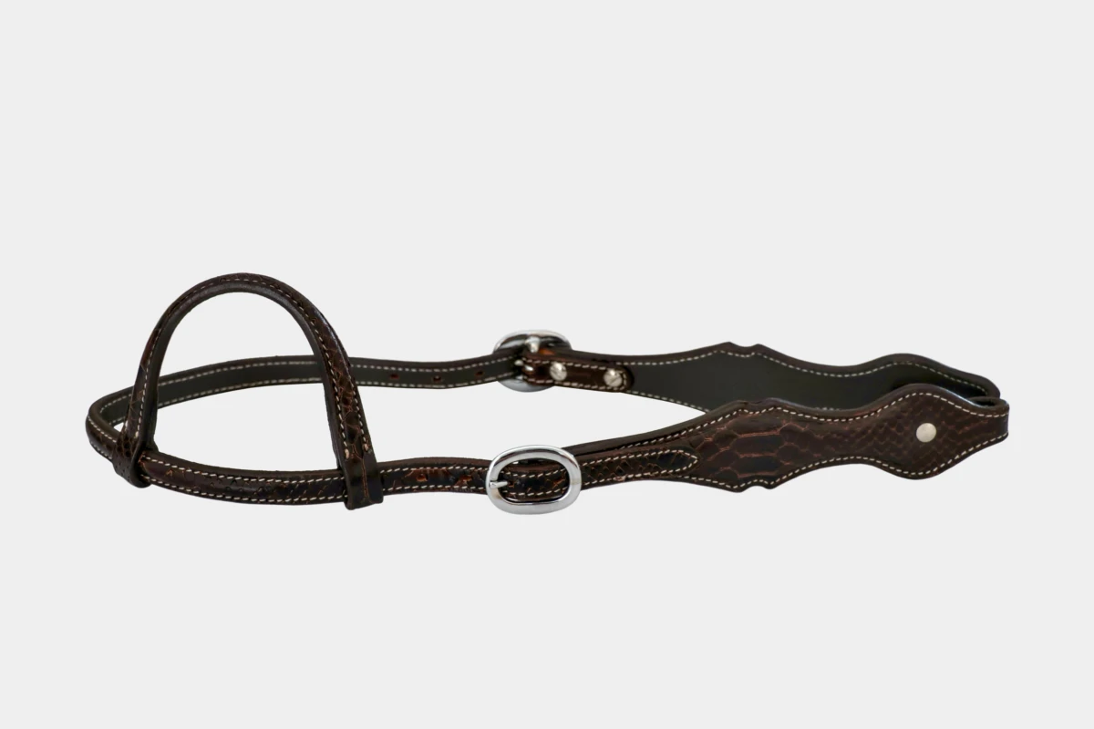 Cattlemans, GVR - Einohr scalloped sting Snake Collection, Show, Westerntrense, Quarter Horse, one ear, brown Cattlemans, GVR - Einohr scalloped sting Snake Collection, Show, Westerntrense, Quarter Horse, one ear, brown
