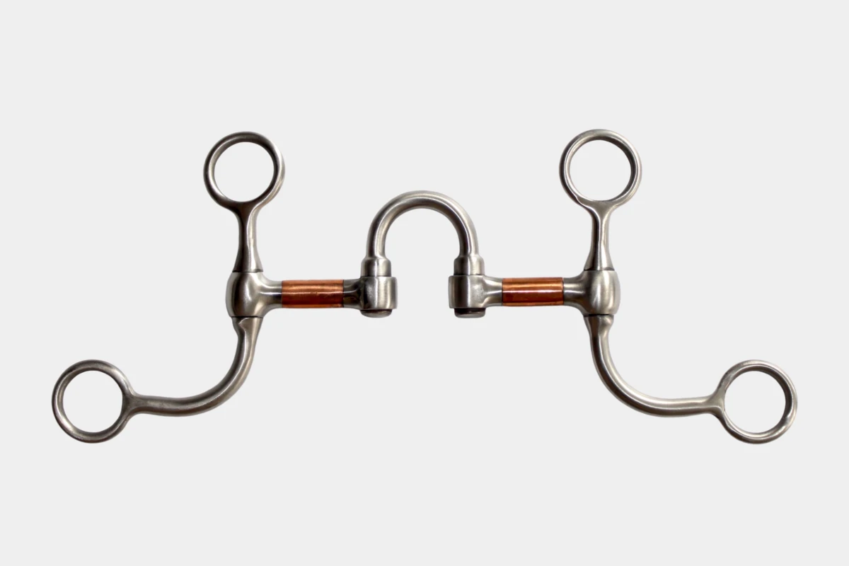 Pro Stuff - Baby Correction Bit pro-roller, short wide shanks, Gebiss, Kupferrollen, copper rolls, Anzuege, Edelstahl, stainless steel