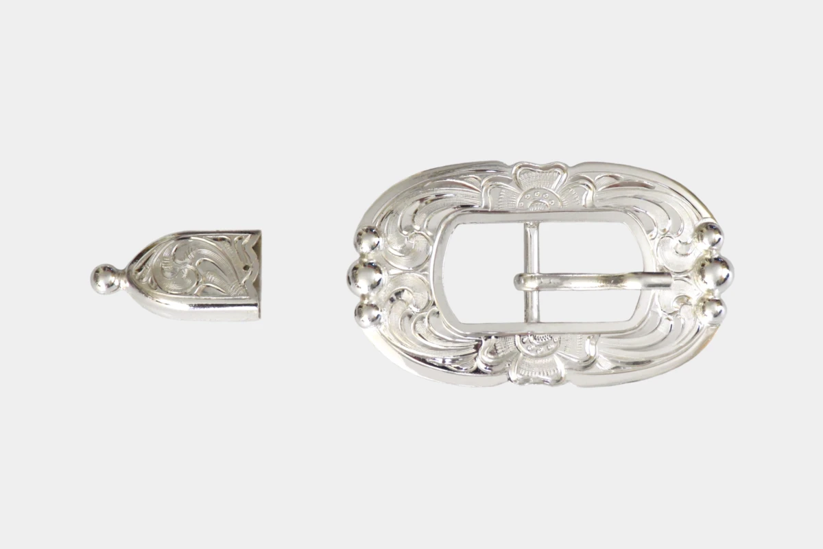 Hansen silver buckle set Zuni, tip, Schnalle, Silber Hansen silver buckle set Zuni, tip, Schnalle, Silber
